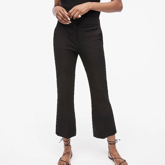 J. Crew Hayden Pants size 0 -crop flare, mid rise, stretchy - Picture 1 of 11